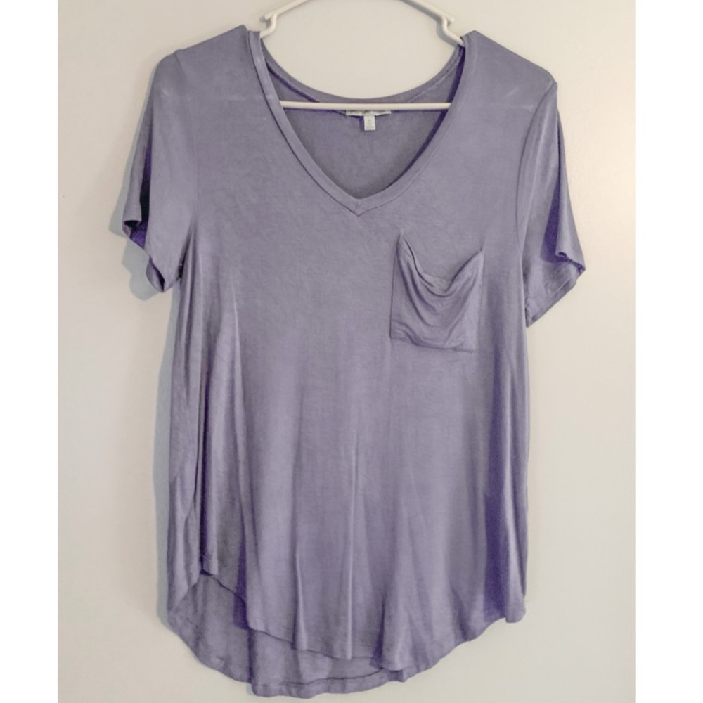 dark blue soft short sleeve shirt